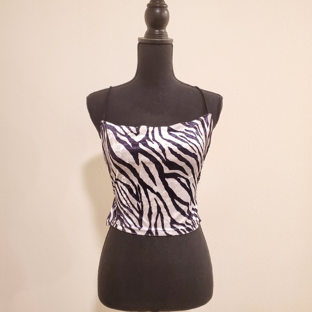 Zebra Crop Top